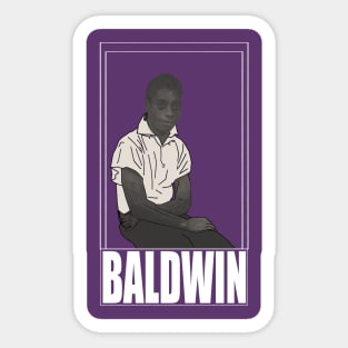 James Baldwin Portrait Sticker